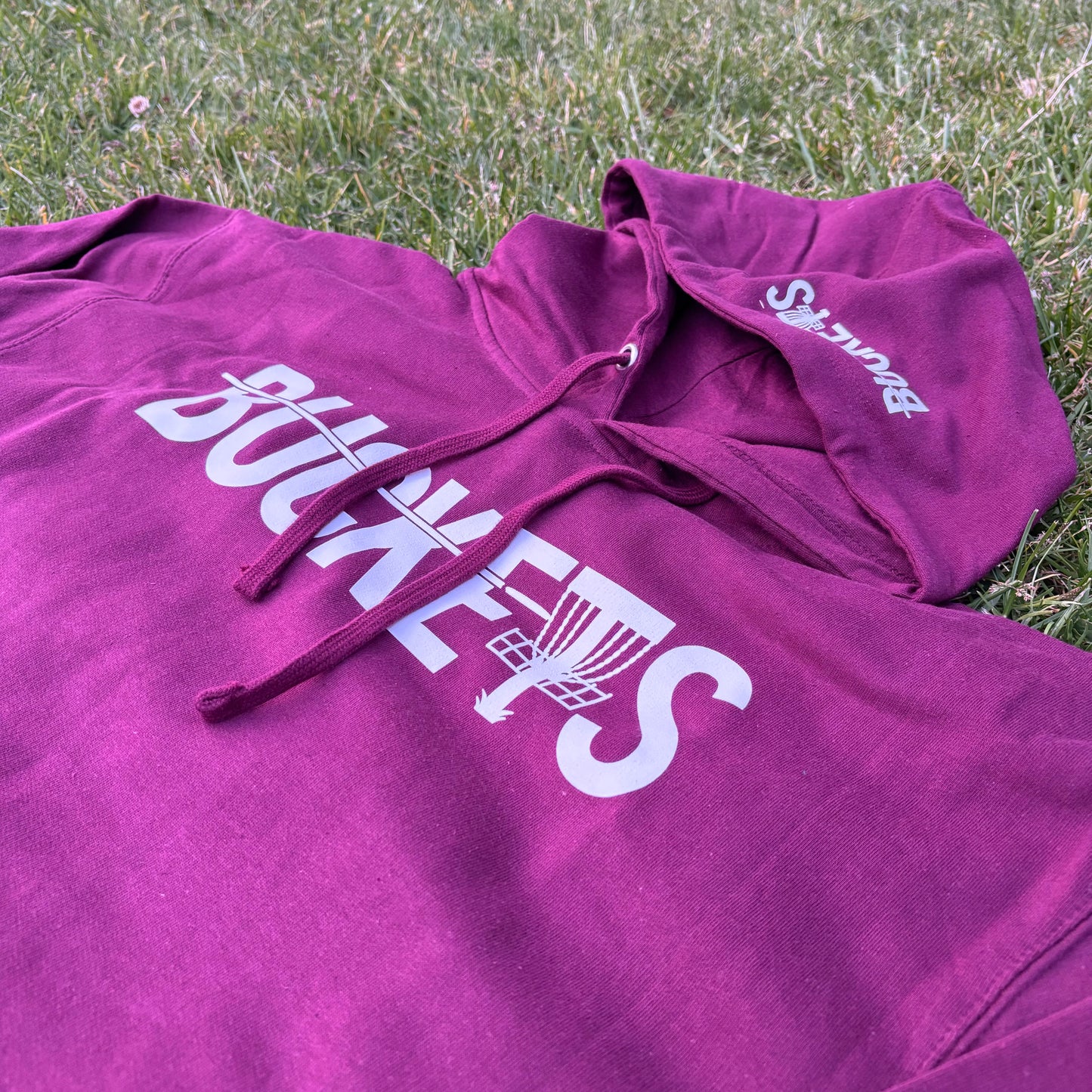 Buckets Disc Golf Hoodie - Maroon