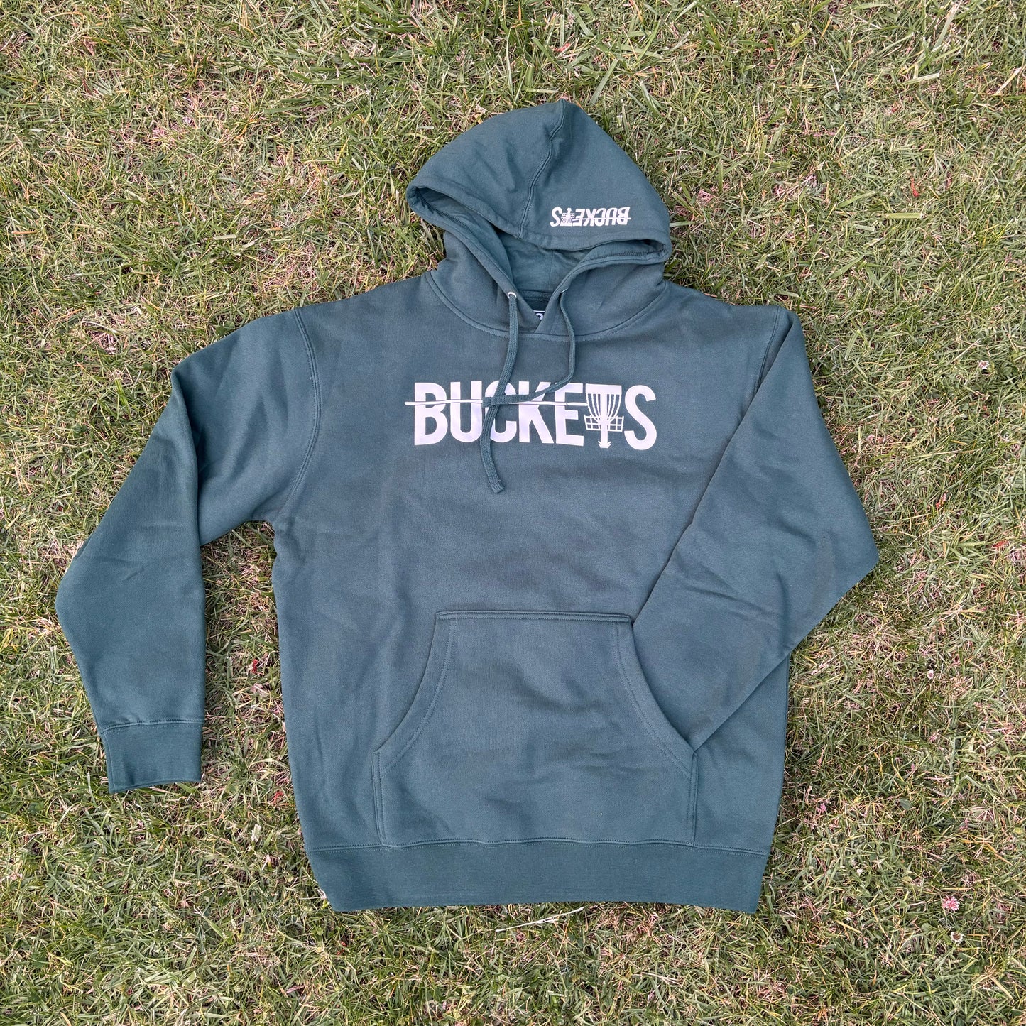 Buckets Disc Golf Hoodie - Forest Green