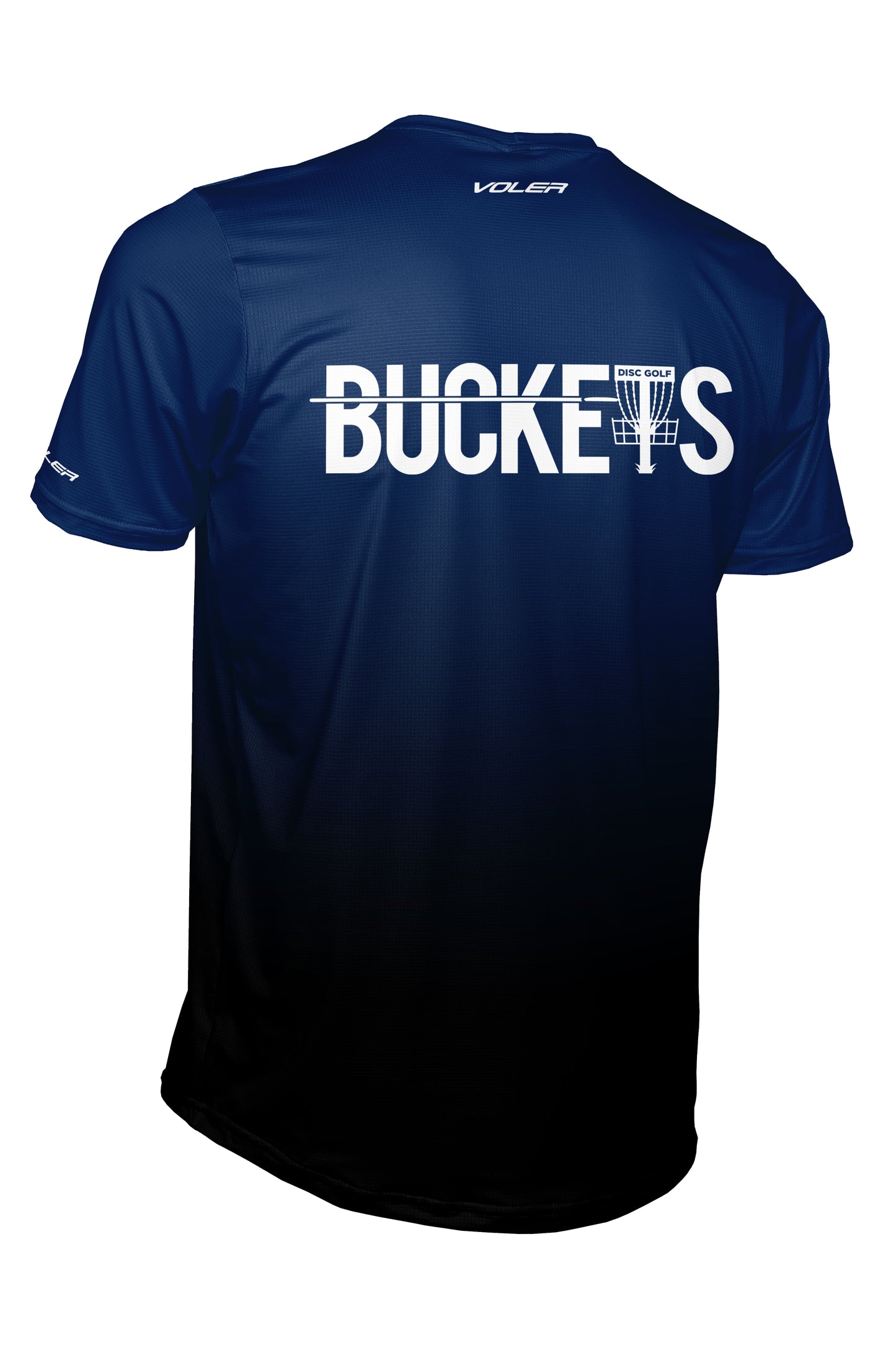 Buckets Disc Golf Jersey - FADE - MIDNIGHT - Short Sleeve
