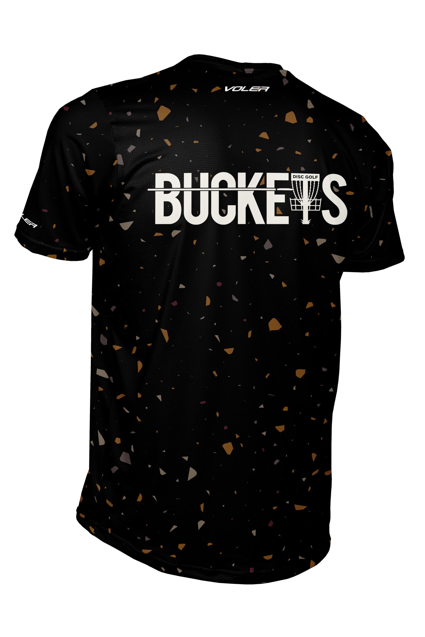 Buckets Disc Golf Jersey - BLACK SAND - Short Sleeve