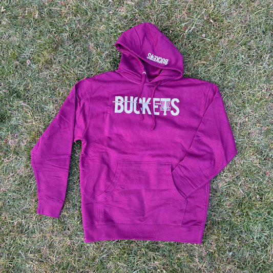 Buckets Disc Golf Hoodie - Maroon
