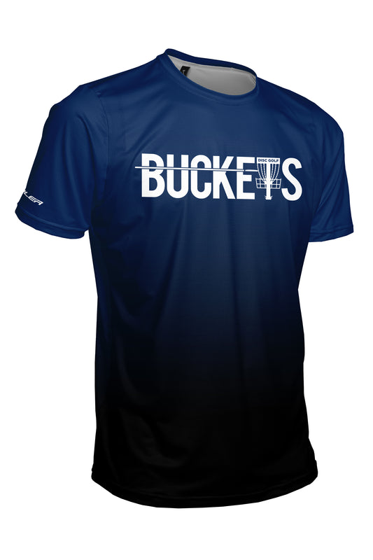 Buckets Disc Golf Jersey - FADE - MIDNIGHT - Short Sleeve