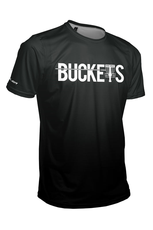 Buckets Disc Golf Jersey - FADE - SHADOW - Short Sleeve