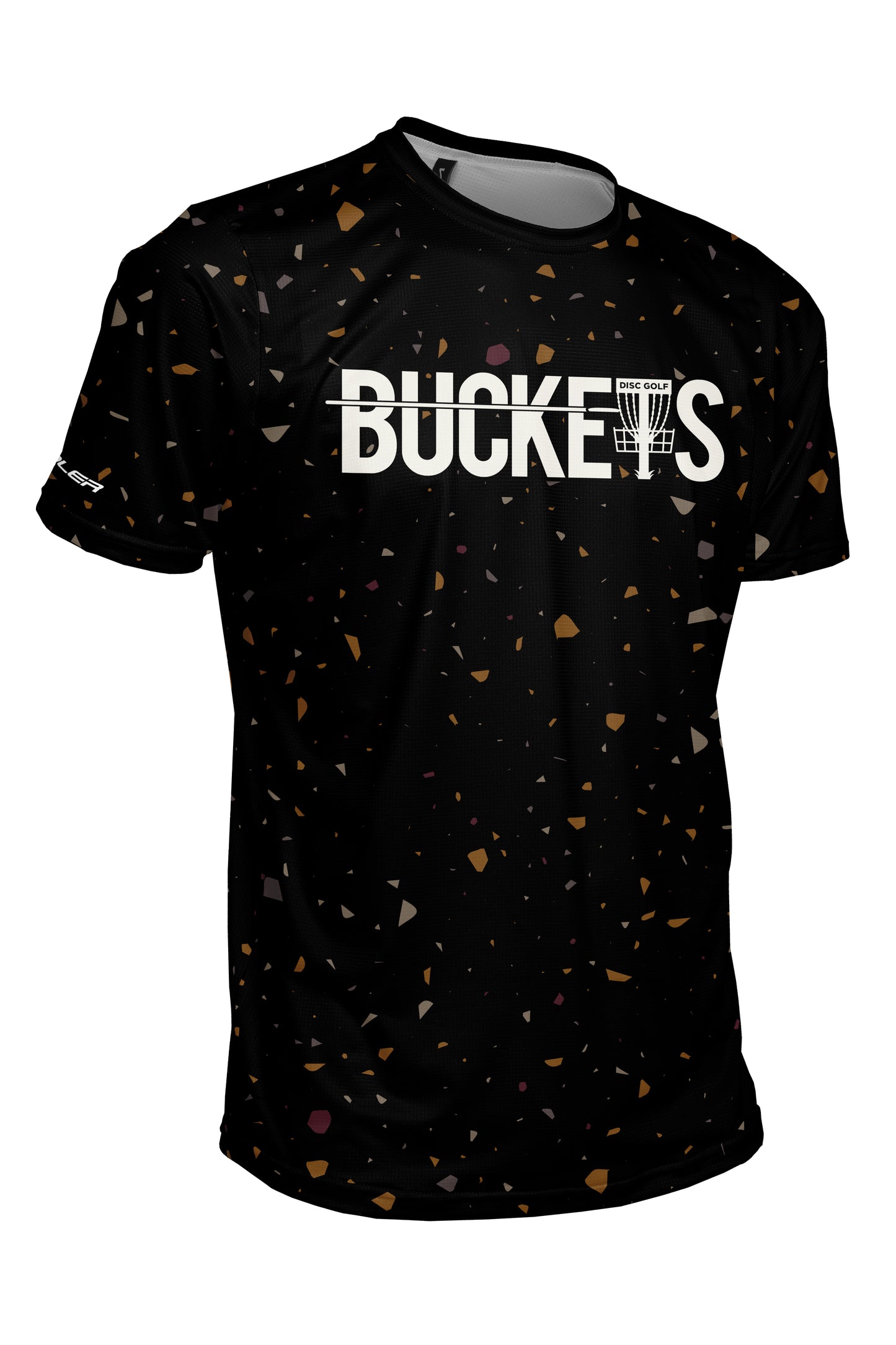 Buckets Disc Golf Jersey - BLACK SAND - Short Sleeve