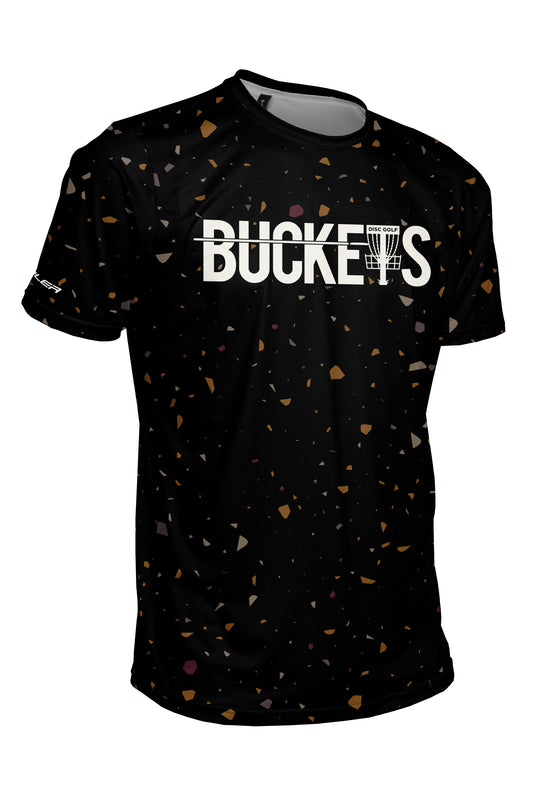 Buckets Disc Golf Jersey - BLACK SAND - Short Sleeve